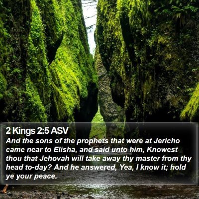 2 Kings 2:5 ASV Bible Verse Image