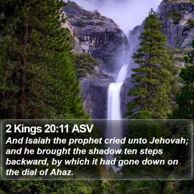 2 Kings 20:11 ASV Bible Verse Image