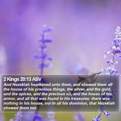 2 Kings 20:13 ASV Bible Verse Image
