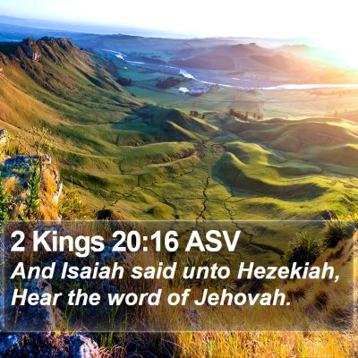 2 Kings 20:16 ASV Bible Verse Image