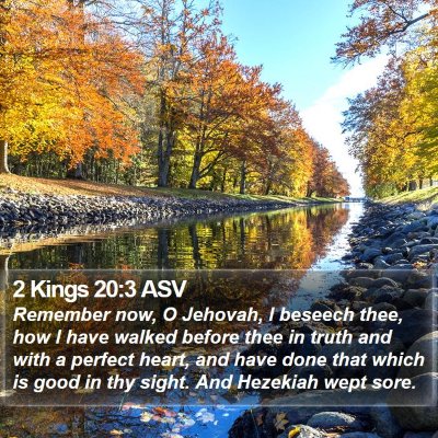 2 Kings 20:3 ASV Bible Verse Image