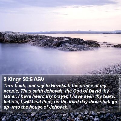2 Kings 20:5 ASV Bible Verse Image