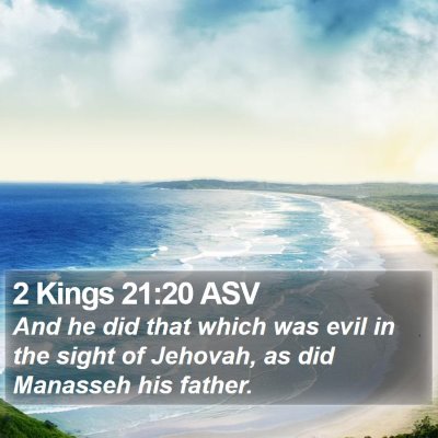 2 Kings 21:20 ASV Bible Verse Image
