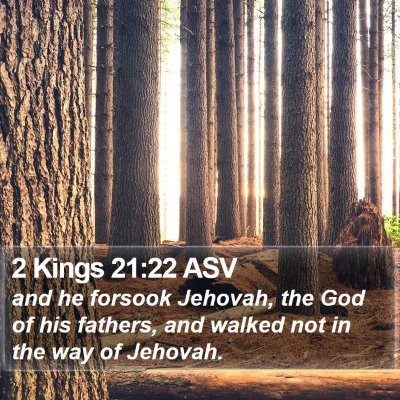 2 Kings 21:22 ASV Bible Verse Image