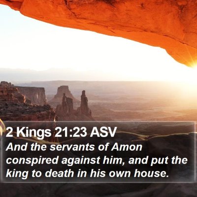 2 Kings 21:23 ASV Bible Verse Image