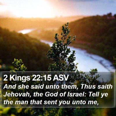 2 Kings 22:15 ASV Bible Verse Image