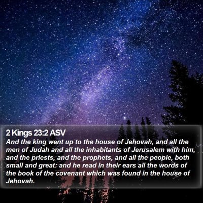 2 Kings 23:2 ASV Bible Verse Image