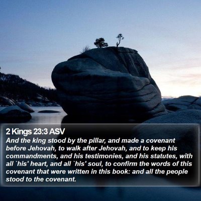 2 Kings 23:3 ASV Bible Verse Image