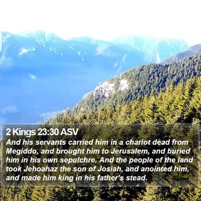 2 Kings 23:30 ASV Bible Verse Image