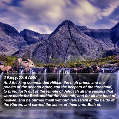 2 Kings 23:4 ASV Bible Verse Image