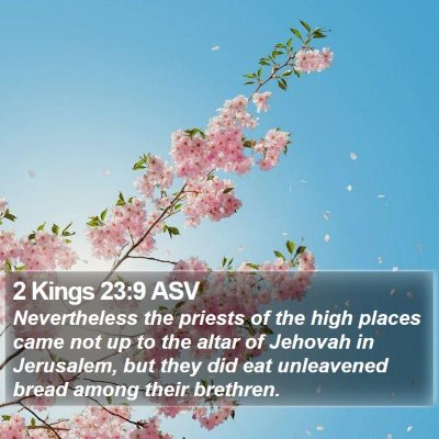 2 Kings 23:9 ASV Bible Verse Image