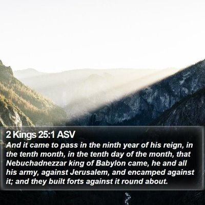 2 Kings 25:1 ASV Bible Verse Image