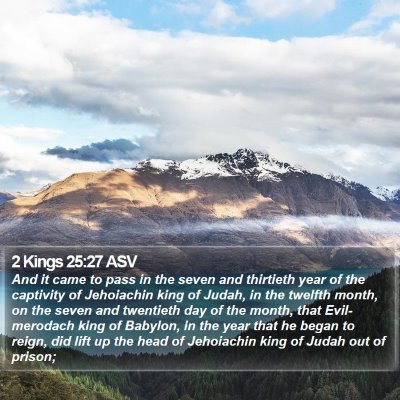 2 Kings 25:27 ASV Bible Verse Image