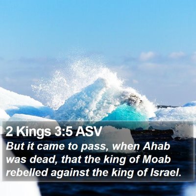 2 Kings 3:5 ASV Bible Verse Image