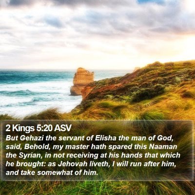 2 Kings 5:20 ASV Bible Verse Image