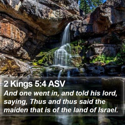2 Kings 5:4 ASV Bible Verse Image