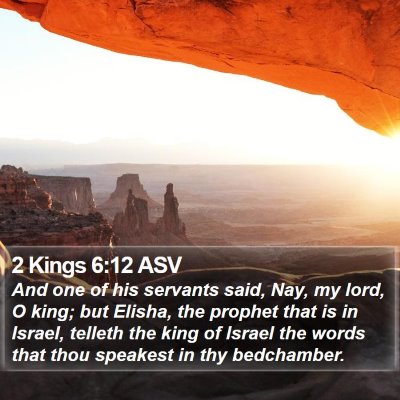 2 Kings 6:12 ASV Bible Verse Image