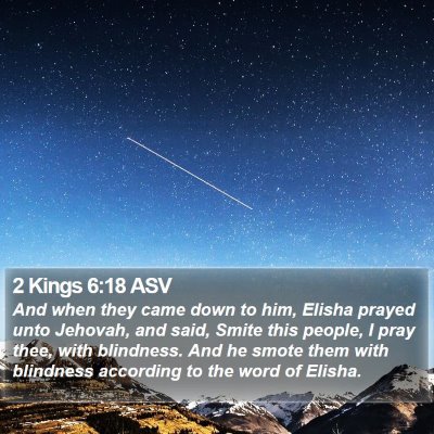 2 Kings 6:18 ASV Bible Verse Image