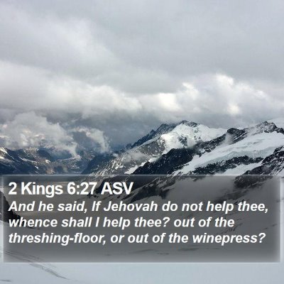 2 Kings 6:27 ASV Bible Verse Image