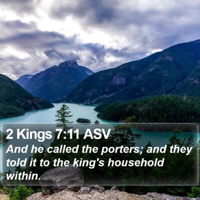 2 Kings 7:11 ASV Bible Verse Image