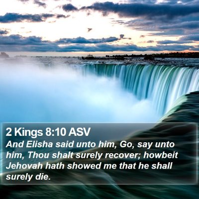 2 Kings 8:10 ASV Bible Verse Image