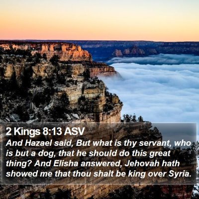 2 Kings 8:13 ASV Bible Verse Image