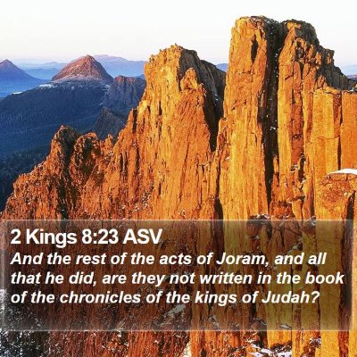2 Kings 8:23 ASV Bible Verse Image