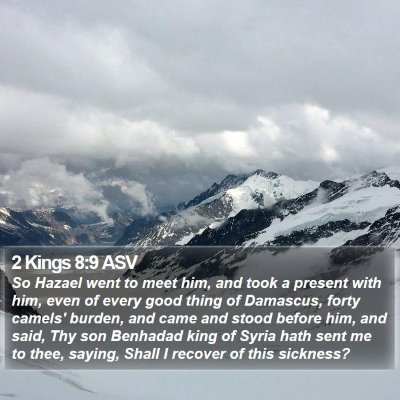 2 Kings 8:9 ASV Bible Verse Image