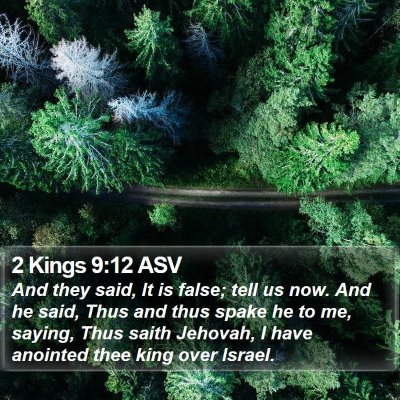 2 Kings 9:12 ASV Bible Verse Image