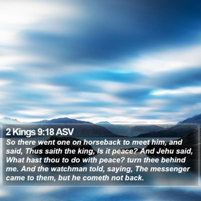 2 Kings 9:18 ASV Bible Verse Image