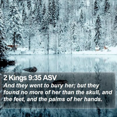2 Kings 9:35 ASV Bible Verse Image