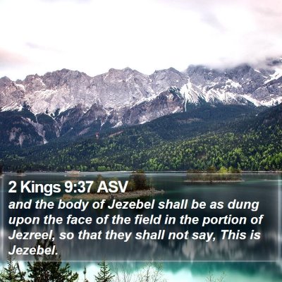 2 Kings 9:37 ASV Bible Verse Image