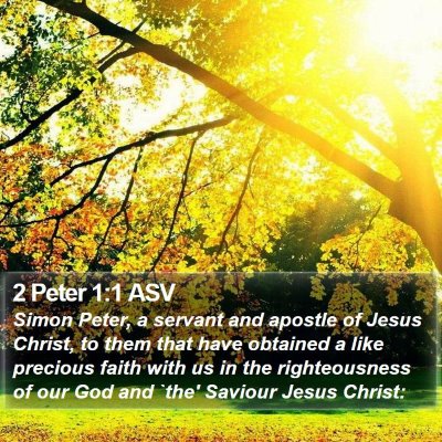 2 Peter 1:1 ASV Bible Verse Image