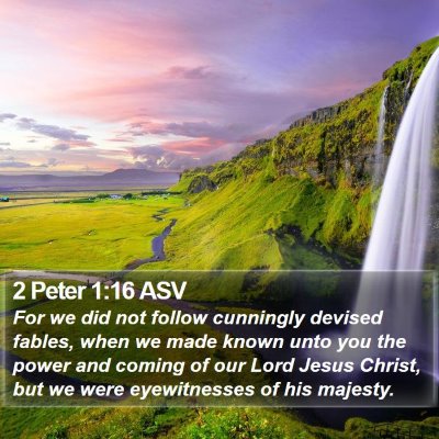 2 Peter 1:16 ASV Bible Verse Image