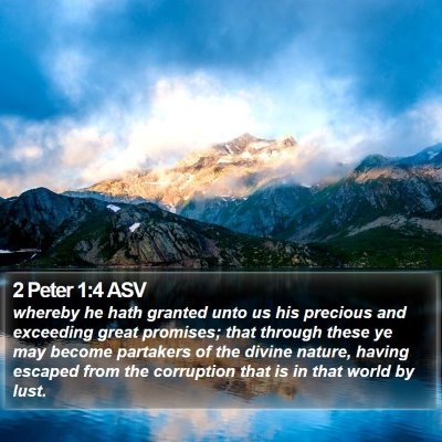 2 Peter 1:4 ASV Bible Verse Image