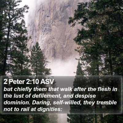 2 Peter 2:10 ASV Bible Verse Image