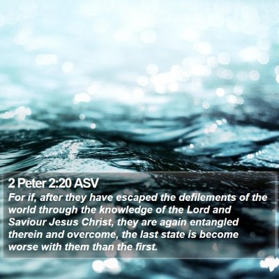 2 Peter 2:20 ASV Bible Verse Image