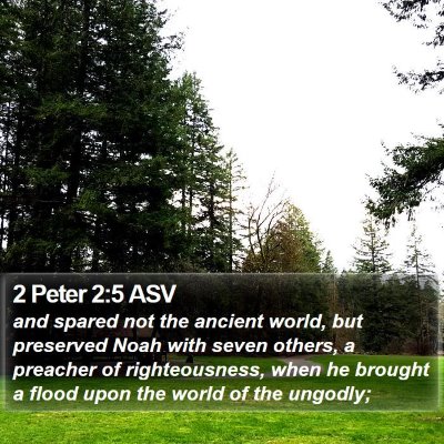 2 Peter 2:5 ASV Bible Verse Image