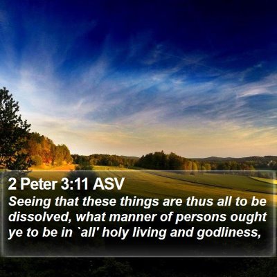 2 Peter 3:11 ASV Bible Verse Image