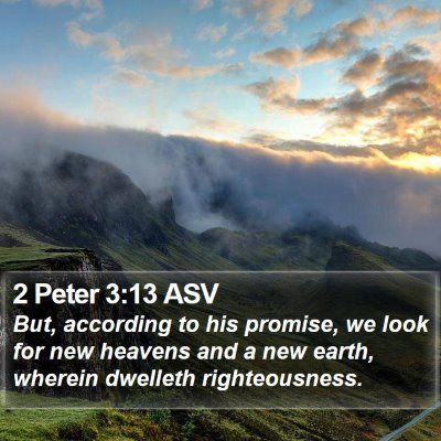 2 Peter 3:13 ASV Bible Verse Image