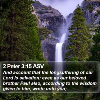 2 Peter 3:15 ASV Bible Verse Image