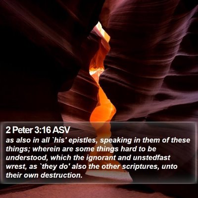 2 Peter 3:16 ASV Bible Verse Image