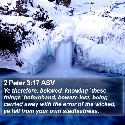 2 Peter 3:17 ASV Bible Verse Image
