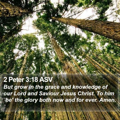 2 Peter 3:18 ASV Bible Verse Image