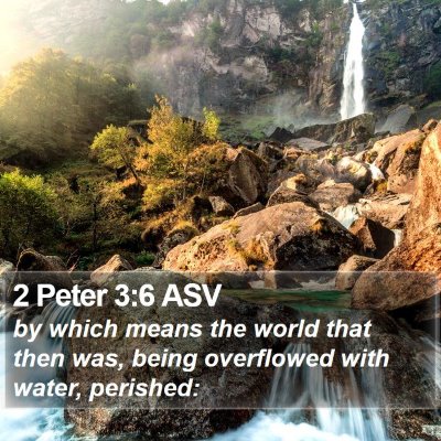 2 Peter 3:6 ASV Bible Verse Image