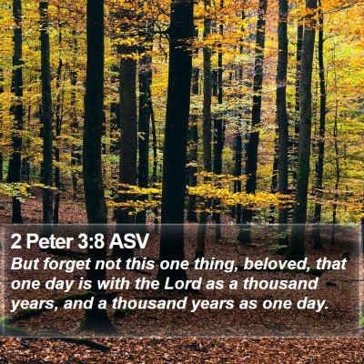 2 Peter 3:8 ASV Bible Verse Image