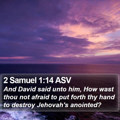 2 Samuel 1:14 ASV Bible Verse Image