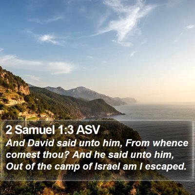 2 Samuel 1:3 ASV Bible Verse Image