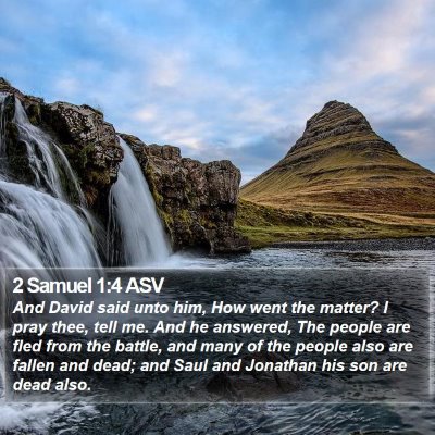 2 Samuel 1:4 ASV Bible Verse Image