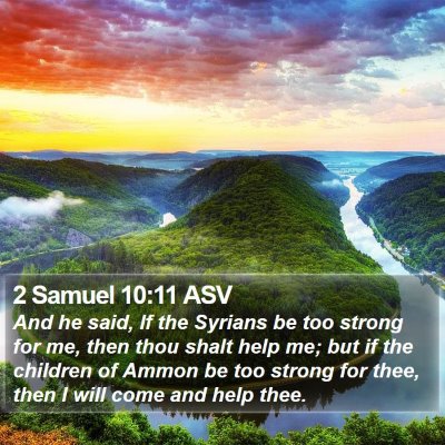 2 Samuel 10:11 ASV Bible Verse Image